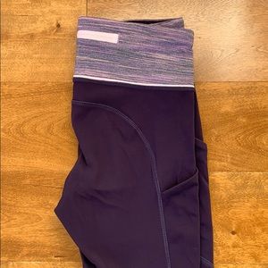 Lululemon Full Length Purple Workout Leggings